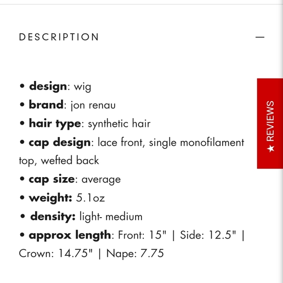 JON RENU Full monofilament Selena - Picture 7 of 8